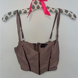 White Fox Corset Top
